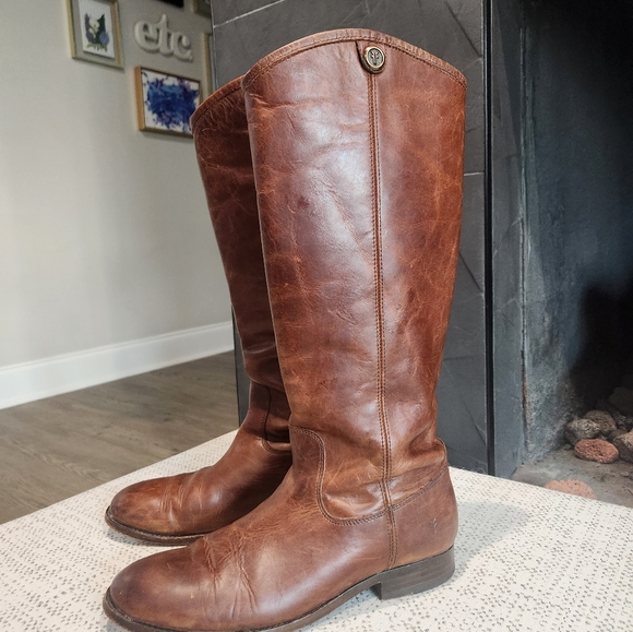 Frye Melissa Button 2 | Cognac | Sz. 9 - Picture 5 of 5